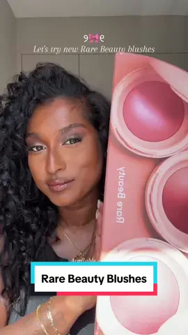 ୨🎀୧ Trying the new @Rare Beauty Soft Pinch Luminous Powder blushes that are available at @SPACE NK ୨🎀୧ AD  I’ve swatched my favourite shades; happy, joy, love and truth which are the most prettiest powder blushes I’ve ever tried.  I’ve tried on shades truth and love. Which one do you prefer ?  - truth  - ⁠love  #browngirlfriendly #darkskinfriendly  #rarebeautyblush #rarebeautyreview 