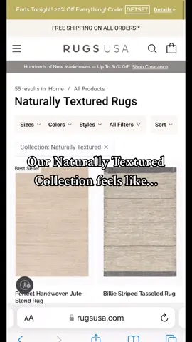 Surprisingly soft underfoot and made with natural fibers, these eco-friendly styles are a must-have in any home. 🌾 #RugsUSA #homedecor #rugsoftiktok #rugtok #cozyhome 
