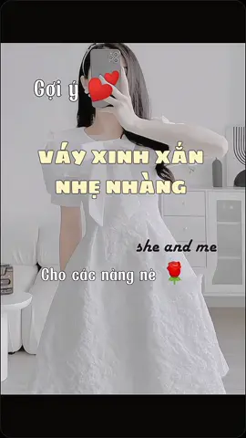 Váy Xốp Hoa Cổ Bèo Nơ Tiểu Thư nhẹ nhàng  #hachdangsieudinh  #outfitideas2024😘  #xuhuong#thoitrangphoidomoingay 