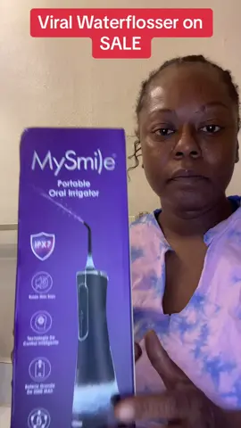 Viral portable oral Irrigaror. Click the shopping cart below to purchase.  @MySmile_US #fyp #fyppppppppppppppppppppppp #viraltiktok #waterflosser #teeth #oralhealth #oralhygiene 
