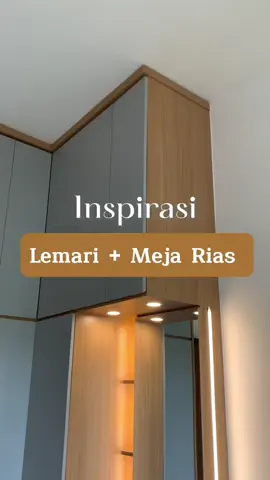 Kamar minimalis tetap bisa punya meja rias cantik ✨ #kamarminimalis #lemariminimalis #mejariasminimalis #furnituregresik #inspirasikamartidur 