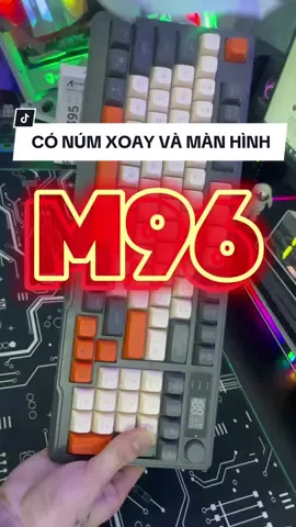 Bàn phím giả cơ M96 full size cơ màn hình LED#ziyou #banphimchuot #combophimchuot 