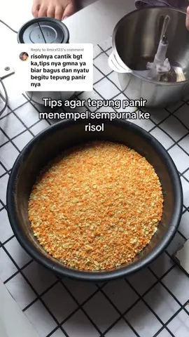 Replying to @ilmira123  Tips agar tepung panir menempel sempurna dengan kulit risol, semoga bermanfaat yaa guys✨ #tutorial #risolmayo #risolmayove #kulitrisol #tepungpanir #jualan #jualanditiktok #fypシ゚viral #xyzbca #4u 
