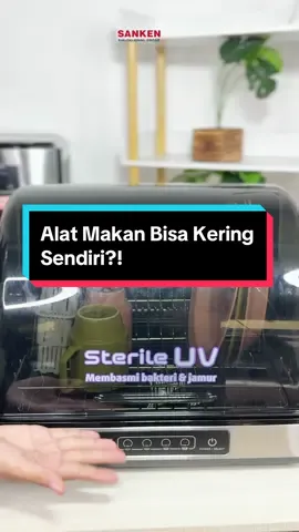 Udah gak perlu repot! sekarang alat makan bisa kering sendiri loh! #fyp #santaiadasanken #alatelektronikrumahtangga 