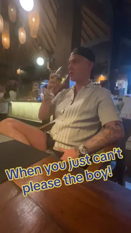 There is no pleasing some people…its a 10 from Robbie #funnybf #bali #indonesia #neverhappy #itsanofromrobbie