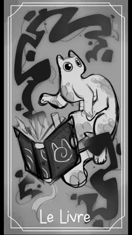I'm currently doing a tarot Lenormand! It's a French tarot I'm in love with. There is 36 cards, I already done one clean, And I did all the other 35 sketches... On five days! (I'm actually pretty proud) Hope you like it, it will be on kickstarter or Ulule when I'll do all the cleaning. Which one do you prefer? Je suis actuellement en train de faire un tarot lenormand ! C'est un tarot français que j'adore. Il y a 36 cartes, j'en ai déjà fait une au propre, les 35 autres croquis, je les ai fait en 5 jours (je suis super fière) J'espère que vous aimez, ce sera sur kickstarter ou Ulule dès que j'aurais tout mis au propre. Laquelle vous préférez ? #tarot #cat #wip 