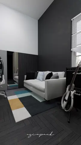 kamar yang cuman 3 x 4 meter ini bisa jadi seluas ini pake konsep mezanin, bisa buat 2 orang pula, semoga suka ya #bedroomdesign #bedroom #gaming 