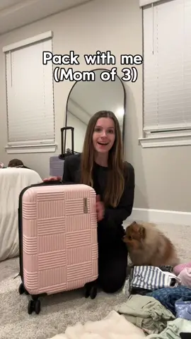 Pack with me. Mom of 3 / Family of 5. Flying across the country to surprise my friends + family. #packwithme #mom #travel #family #parents #MomsofTikTok #momtok #kids #surprise 