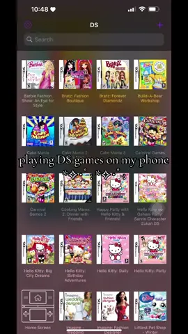 downloaded my childhood games and the ones i wish i had 🥹 #dsgames #emulator