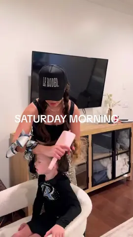 Happy Saturday!! Living my best cheer mom life! Posted our day on IG! Love u all sm!💅🏼✨🕺💗🪩⭐️🌥️#momoffour #motherhood #saturdaymorning #cheermom #MomsofTikTok 