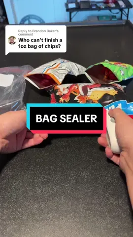 Replying to @Brandon Baker this bag sealer will keep your chips and snacks fresh!! #tiktokshop #tiktokshopmothersday #chips #bagsealer #minibagsealer