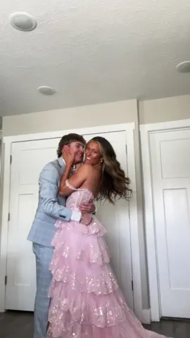fallin for him 😩 #prom #prom2024 #promdress #couplesprom #promdate #pinkpromdress #fallingforya 