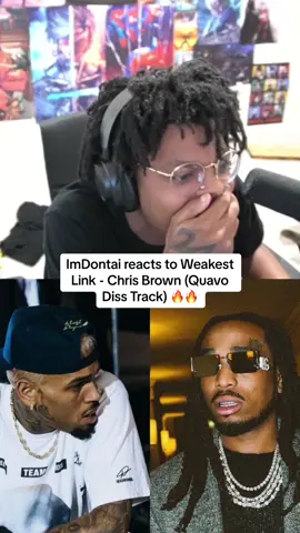ImDontai reacts to Weakest Link - Chris Brown (Quavo Diss Track) 🔥🔥 #imdontai #fyp #chrisbrown #viral #trending #twitch #quavo 