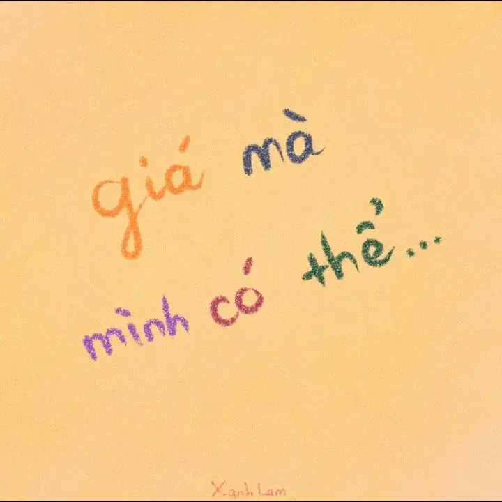 Giá mà có thể...