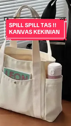 Spill Tas Murah Kekinian College Totebag Kanvas Untuk Kerja, Kuliah, jalan2 Pakai Resleting #taskanvas #taskanvaspremium #taskanvasmurah #tasresleting #taskanvaswanita 