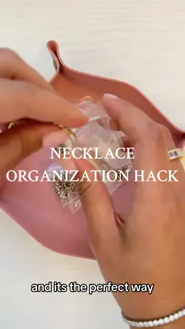 no more untangling necklaces for hours 🧚‍♂️ #necklacehack #jewelrytok #jewelryorganization 