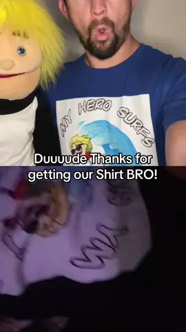 #duet with @ #ShyawWade loves it! #merchstore #linktreeinbio👈 #myherosurfswithoutaboard #puppetsoftiktok #Inverted 