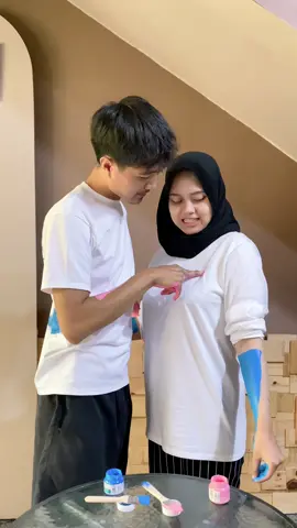 Bikin baju couple sendiri💕 tag pasangannya🥰 #couple #fyp #DIY 