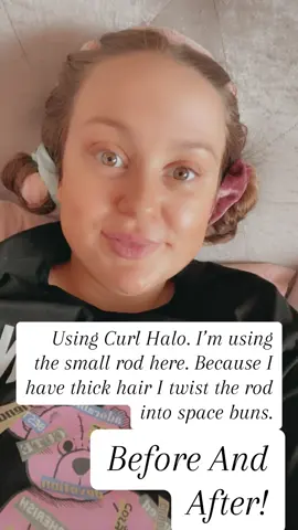 Curl Halo Heatless curls 🥰#curlyhairgang  #CurlsForDays #LoveYourCurls #CurlyHairCommunity
