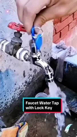 Faucet Water Tap with Lock Key#Switch Faucet#fyp#tiktok#foryou