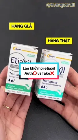 Trả lời @Tuyết Nhi 0909 #review lăn khử mùi etiaxil  Auth⭕️ vs fake❌ (mới nhất) mọi người lưu video để tránh mua phải hàng fake❌ nhé.  #lankhumui #lannach #etiaxil #lankhumuietiaxil #xitkhumui 