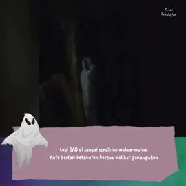 Lagi BAB di sungai Malah Melihat POCONG ? #tiktokhoror #fyp #pocong #penampakan 