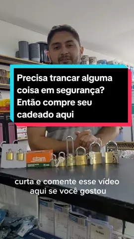 Precisou  trancar algo? vem pra cá e garanta o seu cadeado  . . . #loja #vendedor #vendas #cadeado #promocao  #marketing  #trabalhoemloja #trabalho 