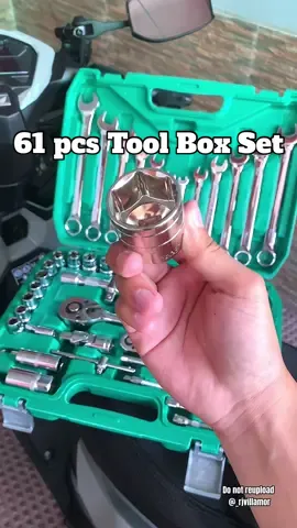 Pwede ka nang mag sariling mag cvt cleaning at change oil kong meron ka nitong 61pcs Tool Box Set👌😎. #tools #tools #toolbox #toolboxset #toolset #toolsformotorcycle #motorcycletools #motorcycle #motorcycleaccessories #fyp 