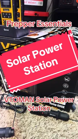 #creatorsearchinsights this portable power station is perfect for your prepper essentials stickpile! Great for power outages, camping and hiking trips as well and road trips. Add almost any solar panel to it for unlimited power in a emergency situation. Works great with Fanttik solar panels. #vtoman #powerstation #solargenerator #solarpower #solarpowerbank #powerbank #prepper #essentials #essential #camping #survivaltips 