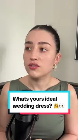 Whats yours ideal wedding dress? 👰‍♀️👀 @MaggieA  #podcast #podcastclips #couples #weddingtiktok #weddingdress 