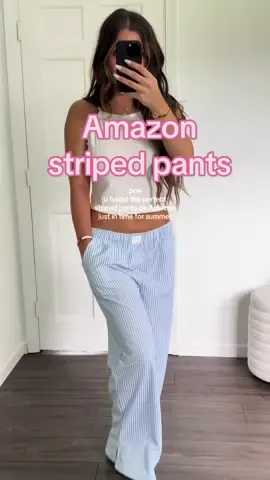 the pants of the summer fr #amazonfashion #amazonfashionfinds #amazonmusthaves #amazonfavorites #amazonpjs #amazonstripedpants #linenpants #stripedpajamas #stripedpantsoutfits 