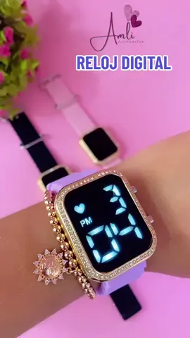 ✨HERMOSO RELOJ DIGITAL✨ ✨Alarma ✨Cronometro ✨Pulso en goma Disponible en 3 colores divinos😍 #relojdigital #relojdama #accesoriosdama #nuevoproducto #productotendencia #viraltiktok #apoyotiktok #fyp #parati 