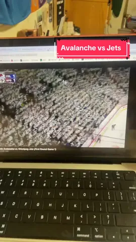 Idek what team they are rooting for😭😭 #hockeyplayoffs #nhlfan #winnipegjets #coloradoavalanche #jetsvsavalanche #hockeytiktok #funnysports #pennstate #whiteoutgame 