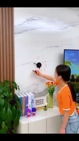 Đồng hồ dán tường 3D #đongho #tiktokshop 