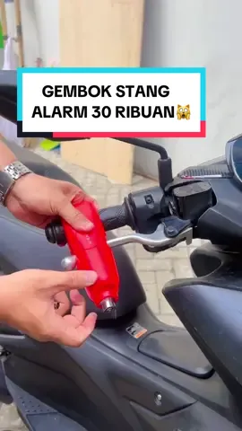 Gembok stang alarm #gembokmotor #kuncistangmotor #lebaranekstrasale 