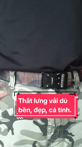 Thắt lưng dù nam cá tính, chất liệu siêu bền. #thatlungnam #thatlung #thatlungdu #phukienthoitrang #phukiennam #thoitrangnam #atkoc 