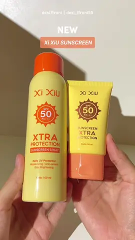 emang boleh sunscreen segemes ini🥺💗 tekstur dua duanya enak bgt pliss harus cobain🤏🏻 #sunscreen #reviewsunscreen #localbrand #xixiucosmetic #sunscreenviral 
