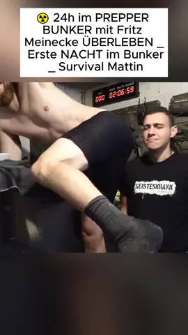 ☢️ 24h im PREPPER BUNKER mit Fritz Meinecke ÜBERLEBEN _ Erste NACHT im Bunker _ Survival Mattin 1 - #foryou #Lifestyle #outdoor #lustig #survivalmattin