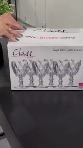 Jogo 6 Taças Vidro Diamond Transparente  Queridinho das blogueiras . POR APENAS: 16,99 ultimas unidades !!! #shopee #cozinhatiktok 