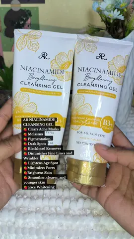 Ito tlaga isa sa tumulong para mawala mga dark spots ko 🫶🏻 #niacinamide #niacinamidecleansinggel #arniacinamide #facialwash #fyp 