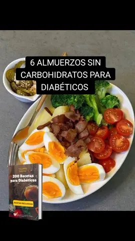 Seis almuerzos Bajos en carbohidratos para diabéticos #alimentacionsaludable #alimentacion #diabetesawareness #recetasaludable #consejos #azúcar #DiabetesTipo1 #diabetestipo2 #salud #alimentacion  #ControlandoLaDiabetes #cura #diabeticos #diabetes #alimentos #viral 