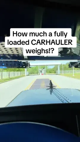 How much does a fully loaded carhauler weigh? #carhaulerlife #truckinglife #truckdriver #carhauler #peterbilt389 #weight #dot #fyp 