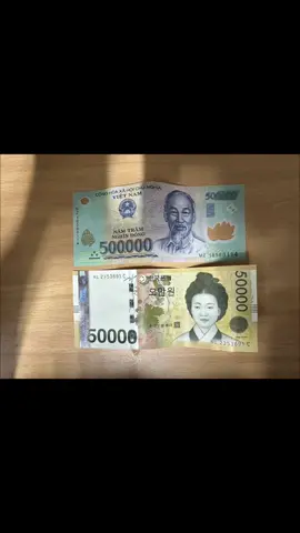 So sánh 2 đồng tiền có giá trị của Việt Nam và Hàn Quốc