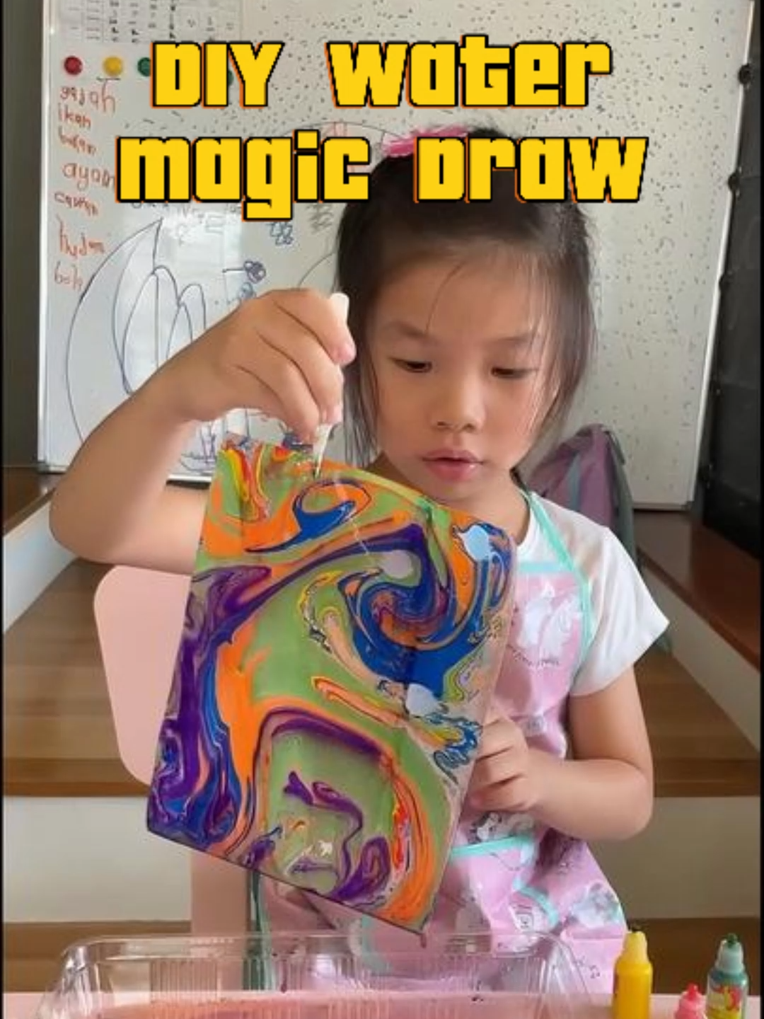Magic Draw Water Marbling Paint Kit DIY Art Gift for Kids #LetsPlayToysOriginal #LetsPlayToys #artandcraft #diykidsactivites #mainankanakkanak #waterart