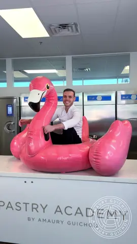 Chocolate Flamingo Floatie! 🦩 Getting ready for Summer! #amauryguichon #chocolate #Summer 