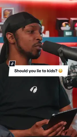 Should you lie to kids? 😳 #WhatsGood #JME #Miniminter #Randolph #podcast #parents 