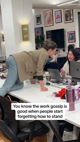 The work gossip is piping hot ☕ #gossip #workgossip #gossiping #gossipgirls #work #worktok 