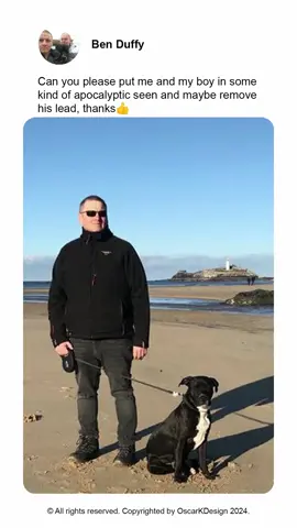 Good luck with that. 🧍‍♂️📱🐶 #edit #request #photoshop #art #speedart #photoediting