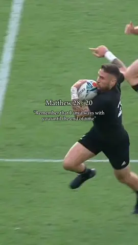 Matthew 28 : 20 / Amen ✝️🙏🏽 #rugby #rugbymotivation #newzealandtiktok #christiantiktok #christianmotivation #bibleverse #glorytogod #viral #foryou