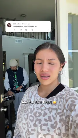 Do i really look old as $h!t?! 😭🫠☠️ #couplecomedy #funnytiktok #viraltiktok #funnymoments #howolddoilook #guessmyage 